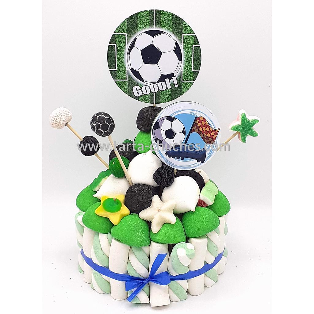 objetivo Sensación A tiempo Tarta Chuches Pequeña Futbol | TARTAS CHUCHES