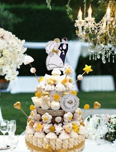 Tarta boda de chuches