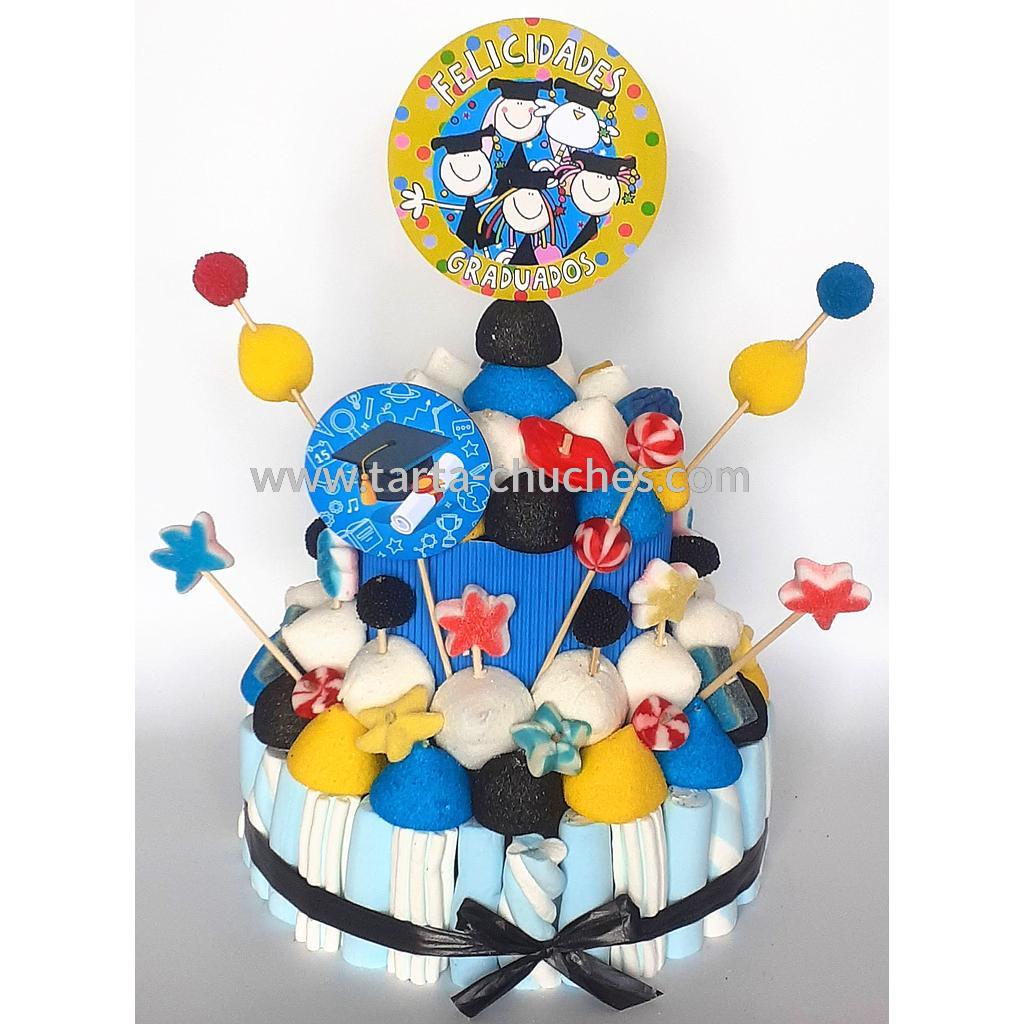 Tarta Chuches Mediana Graduacion Amarilla 1