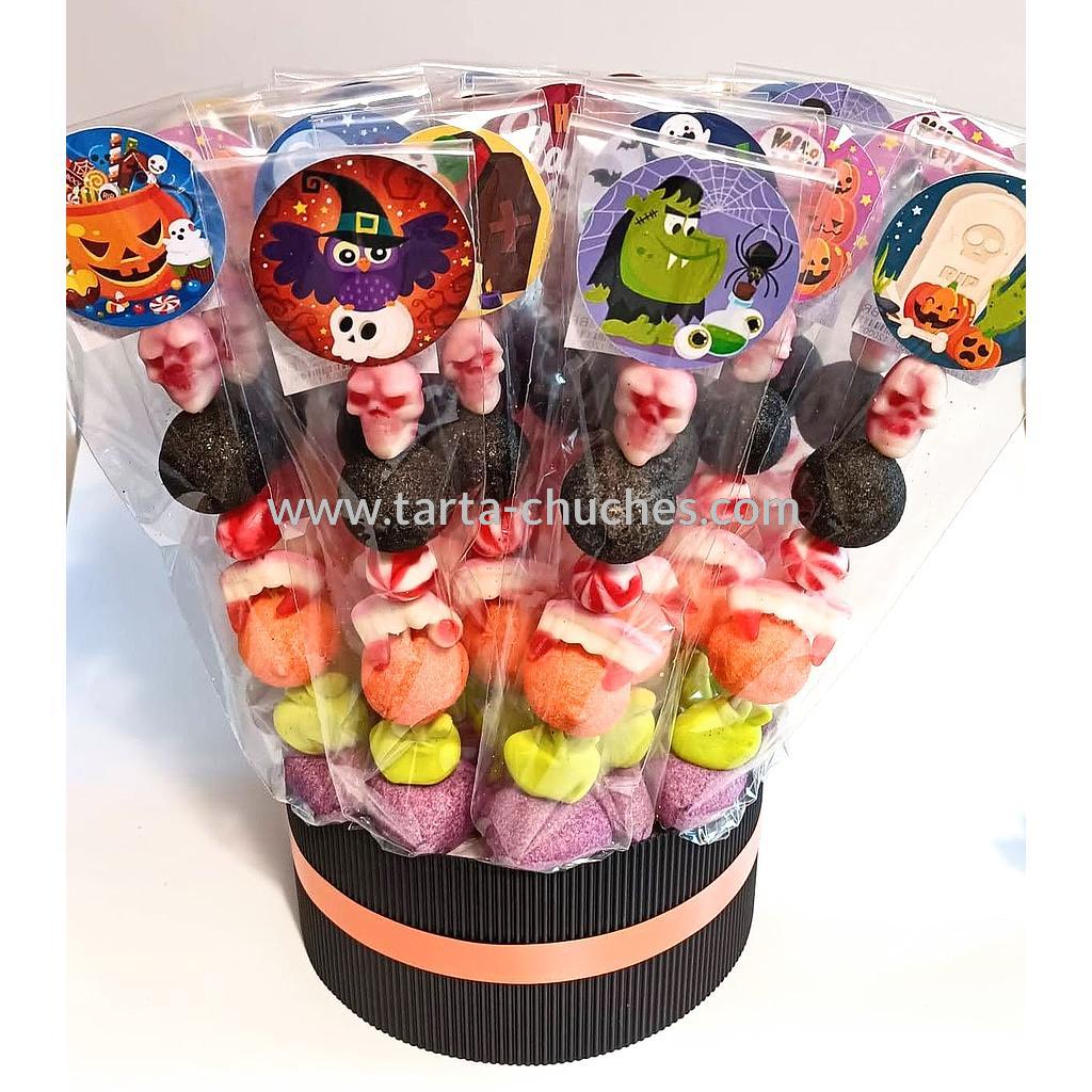 Cubo 20 Brochetas Chuches Halloween
