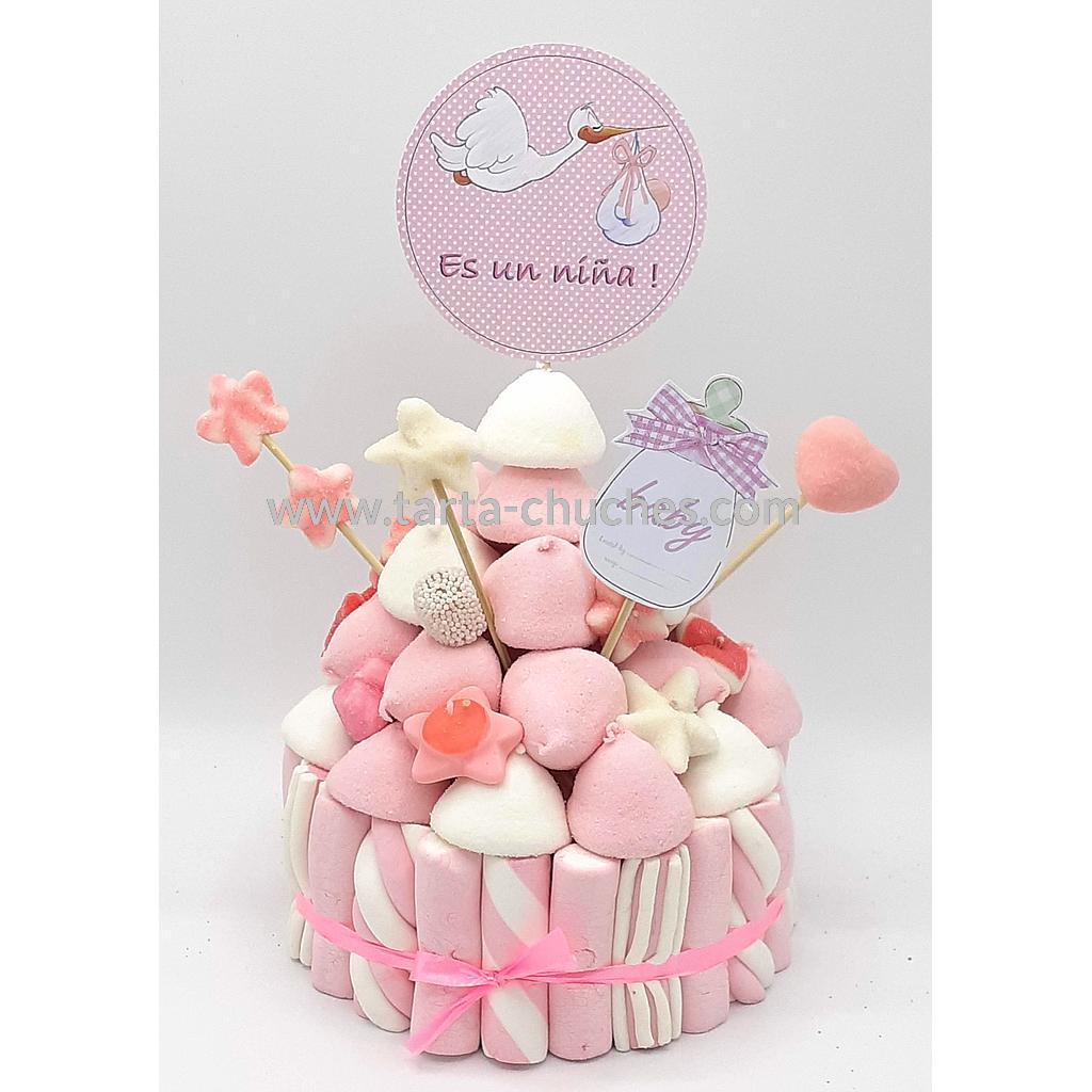 Tarta Chuches Pequeña Nacimiento "Es una niña"