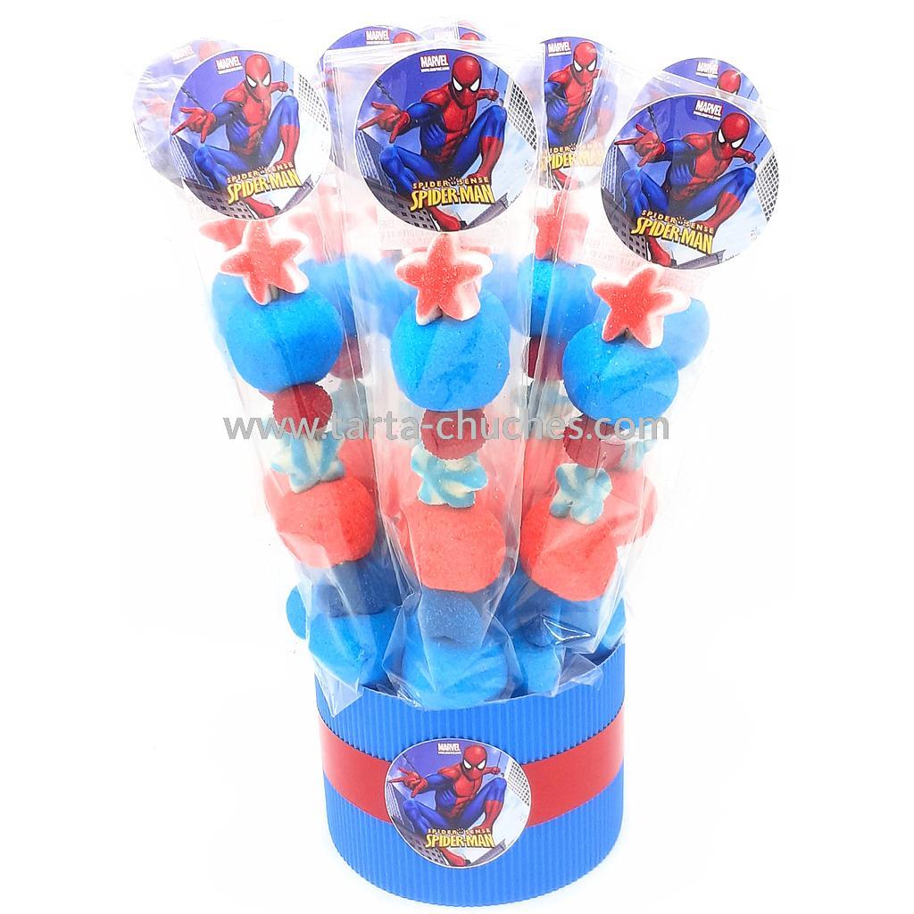 Cubo 20 Brochetas Chuches Spiderman