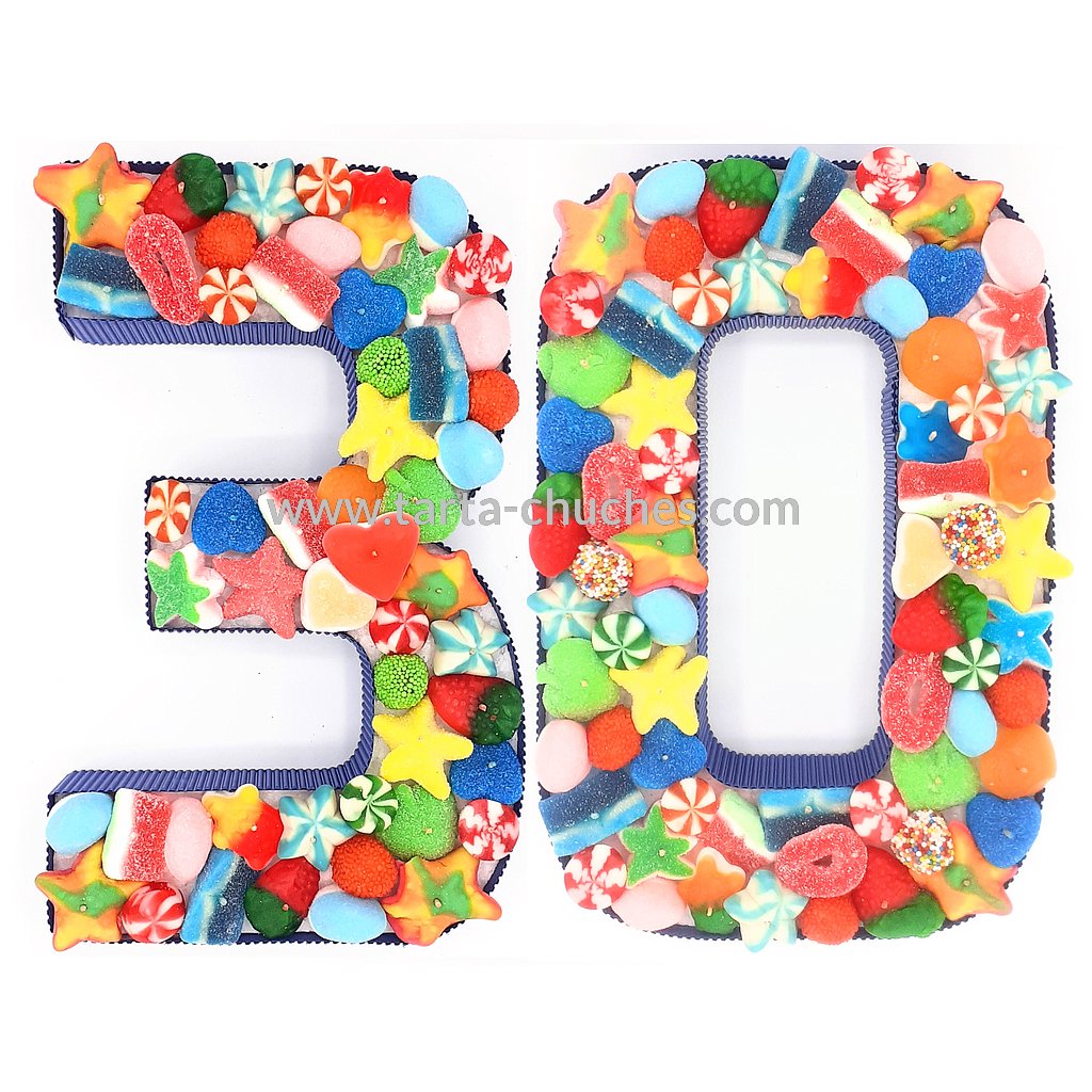 Numero con Chuches 30 a 39 años Multicolor (Abrir para seleccionar año)