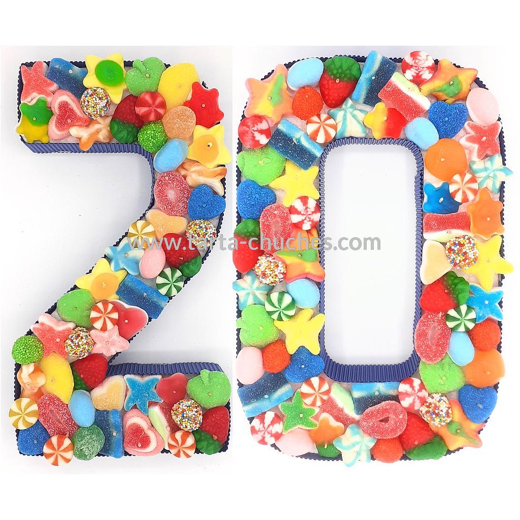 Numero con Chuches 20 a 29 años Multicolor (Abrir para seleccionar año)