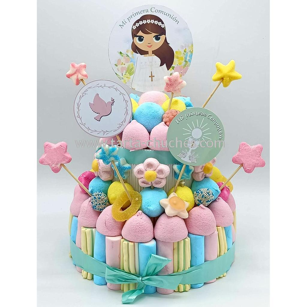 Tarta Chuches Mediana Comunion Niña Pastel