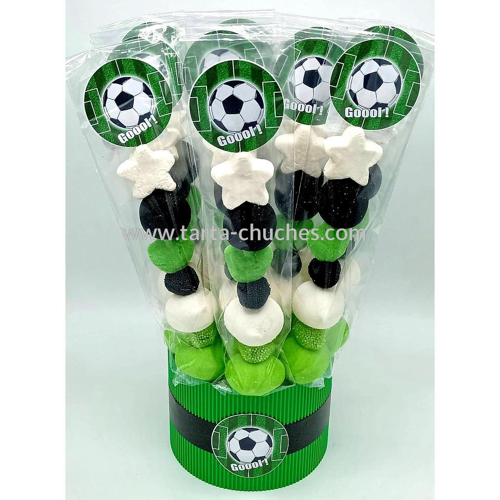 Cubo 20 Brochetas Chuches Futbol