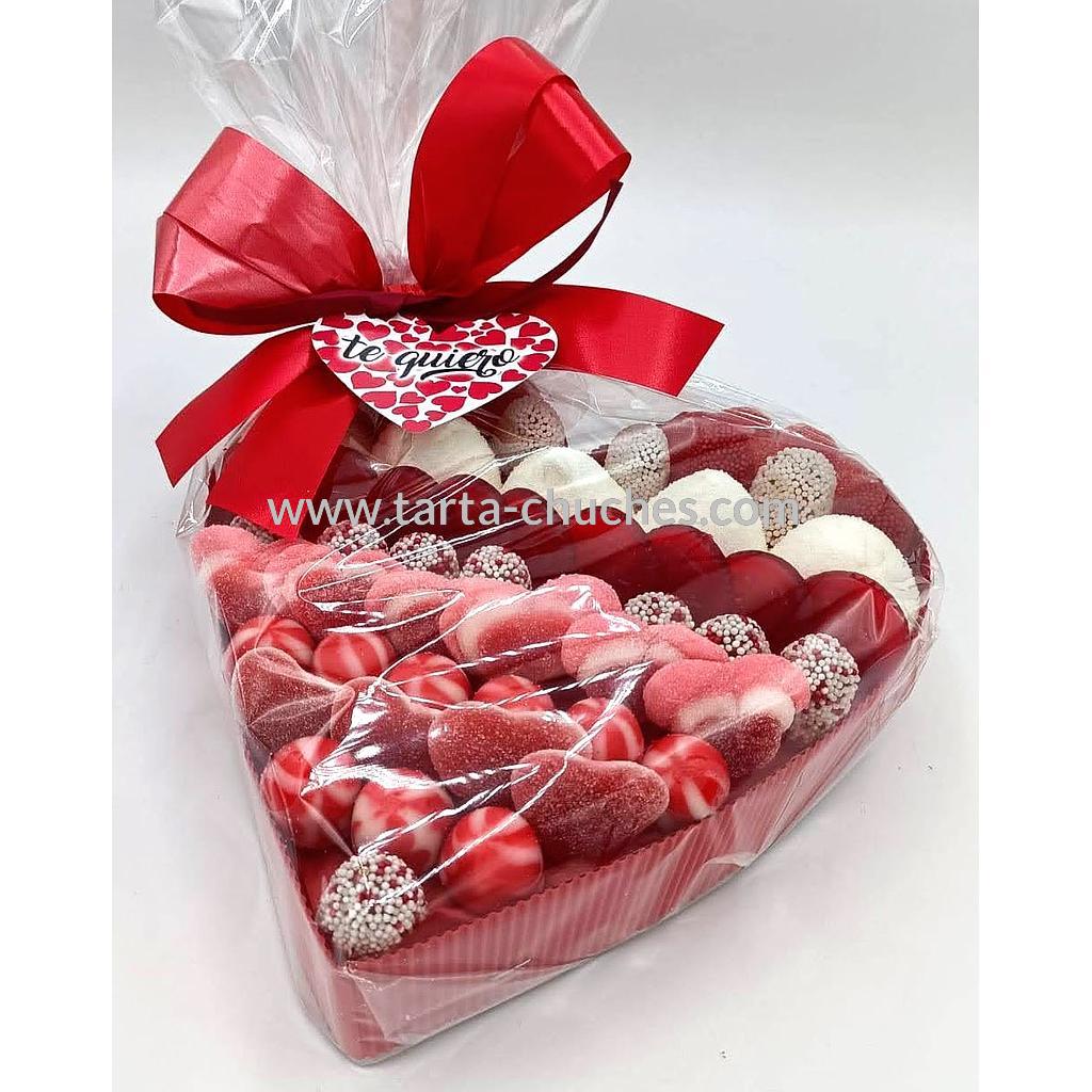 Corazon Chuches San Valentin Rojo (Abrir para seleccionar frase)
