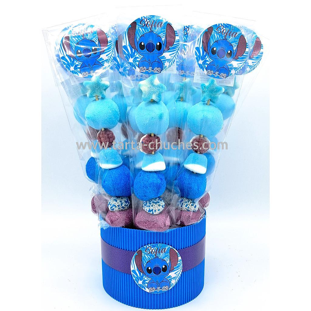 Cubo 20 Brochetas Chuches Stitch