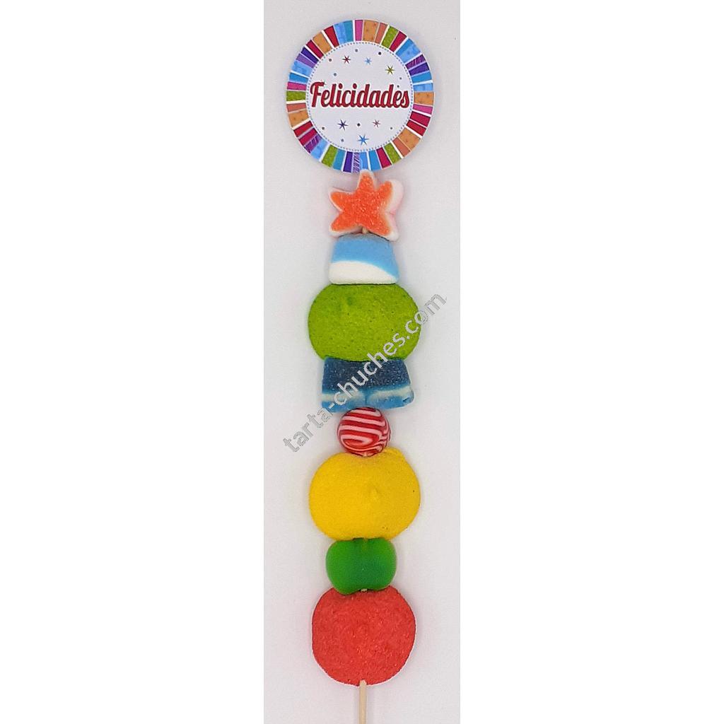 Brocheta Chuches "Felicidades" Multicolor