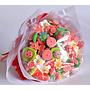 Ramo flores chuches Grande ROJO