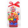 Centro 16 Mini Brochetas Chuches "Feliz Cumpleaños" Multicolor