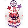 Tarta Chuches Grande Estrellas Rosa-Morado (6 opciones)