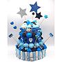 Tarta Chuches Grande Estrellas Azul-Negro